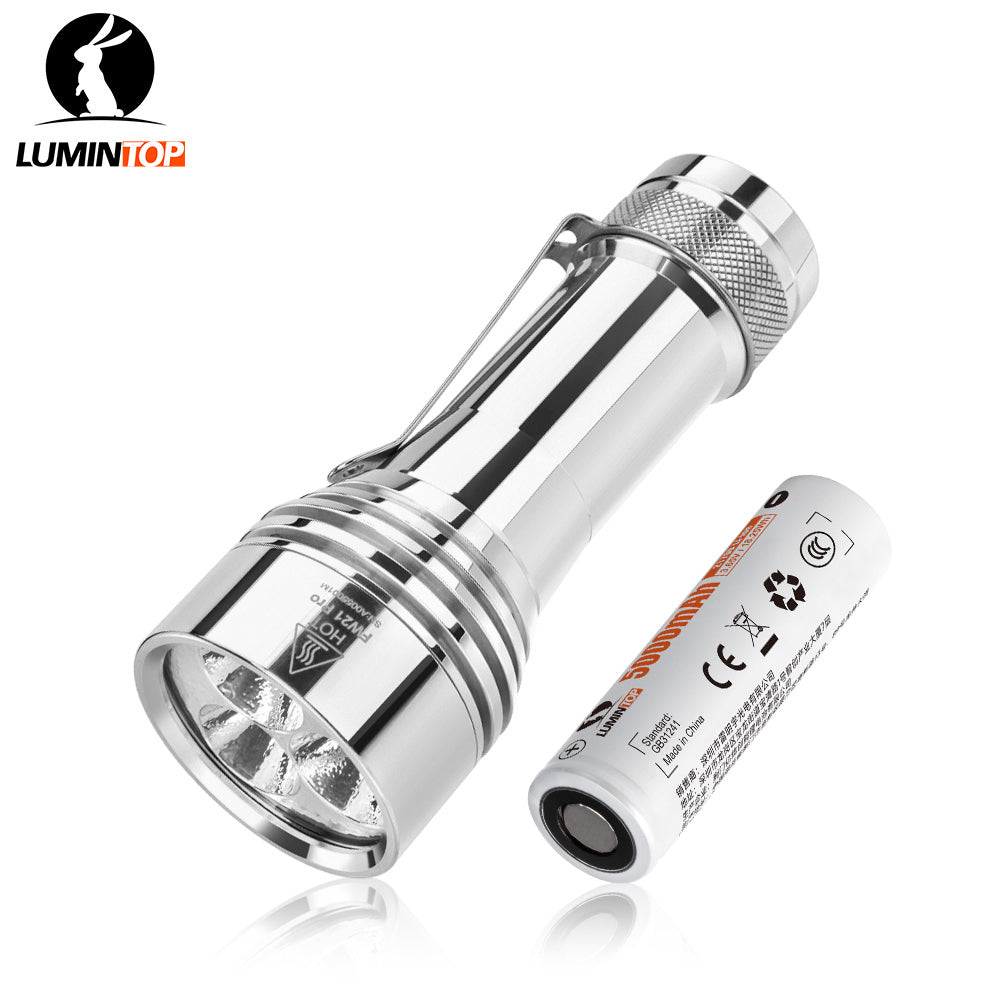 Lampe de poche Lumintop® FW21 Pro EDC de 10 000 lumens avec batterie 21700