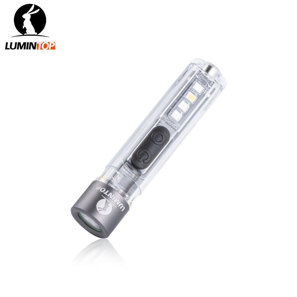 Lumintop Black Cat 400lm EDC Flashlight | 4-in-1 UV RGB Warm White Keychain Light