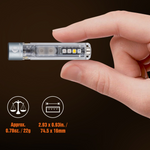 Lumintop Black Cat 400lm EDC Flashlight | 4-in-1 UV RGB Warm White Keychain Light