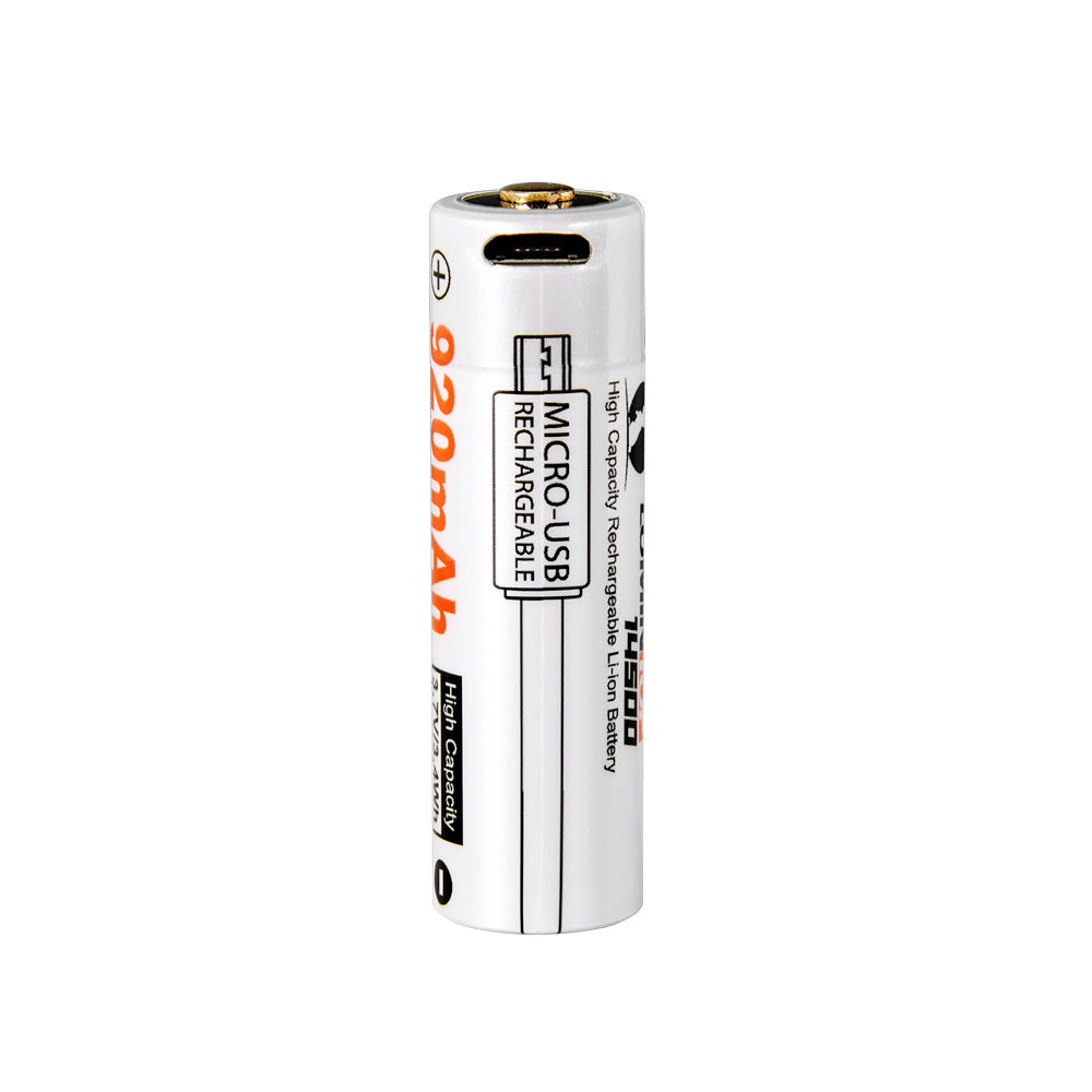 14500 USB Rechargeable Battery 920mAh - Lumintop Official Online Store