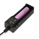 TC1 USB-C Single-Slot Li-ion Battery Charger for 18650 & 21700