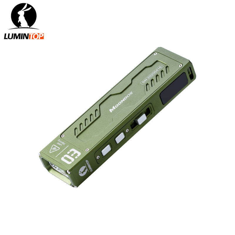 Lumintop MoonBox 3.0 Magnetic Rechargeable EDC Flashlight with RGB & UV Light Laser Pointers