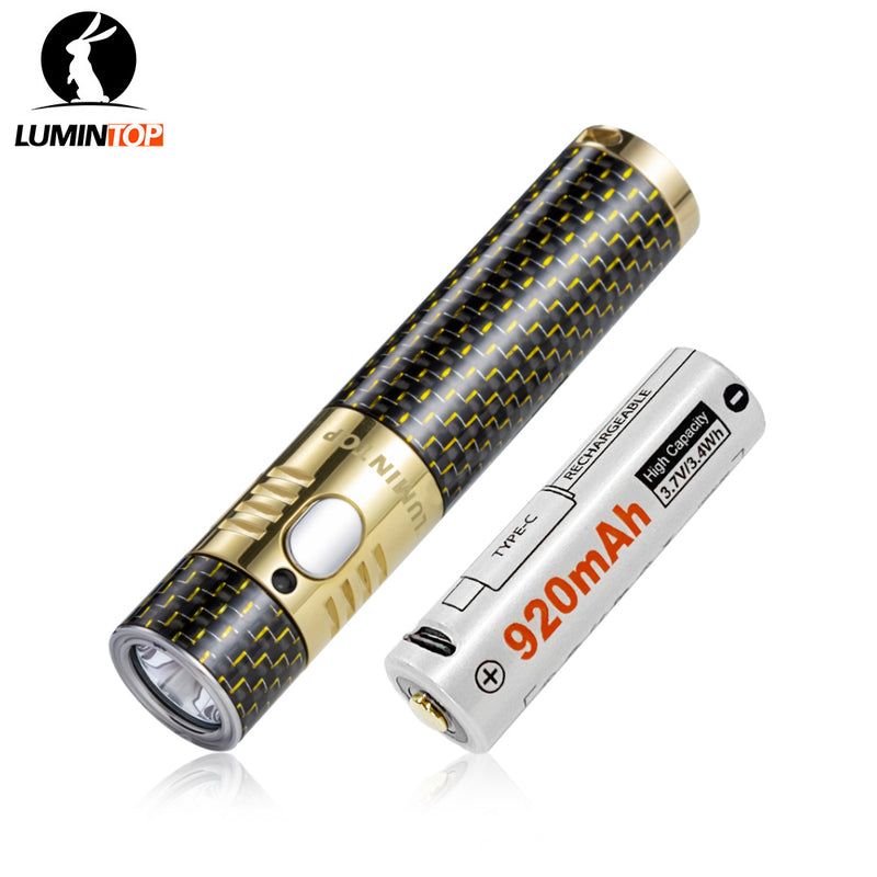 Lumintop Duke 800LM Carbon Fiber 14500 EDC Flashlight (Onlu US)
