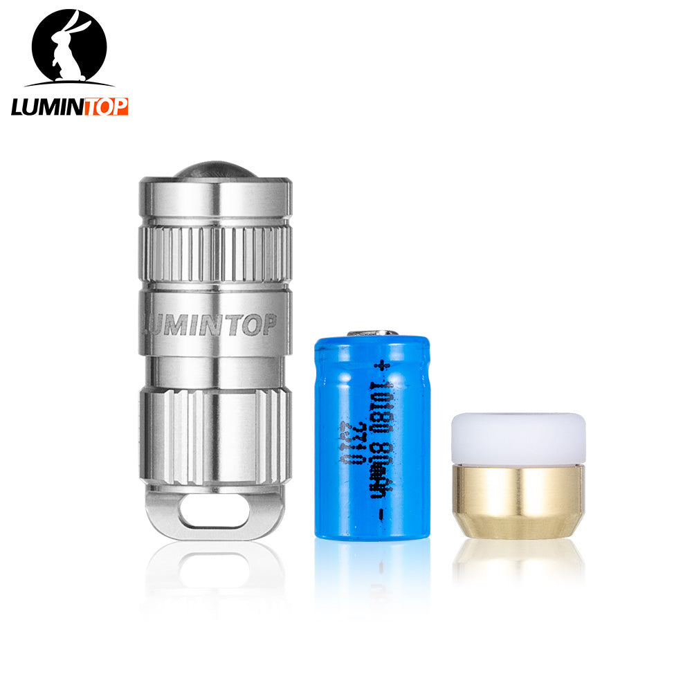 130 lumens rechargeable flashlight Illumine X4S Mini Illumine X1S titanium key chain flashlight equipped with CREE XP LUMINTOP EDC Pico Mini