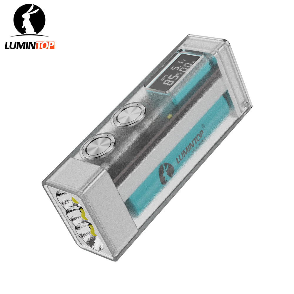 懐中電灯ハンディライトLUMINTOP-moonbox（透明） ライト・ランタン