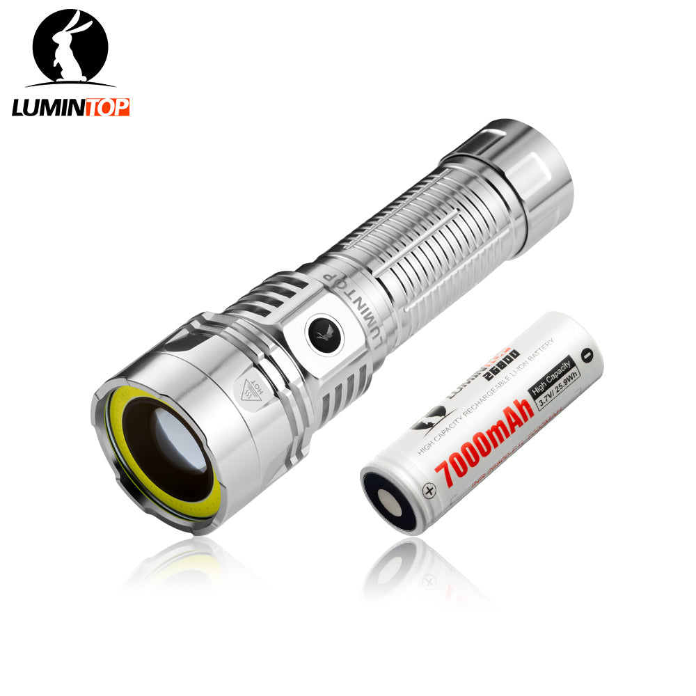 Lumintop W2 2-in-1 600 Lumen COB Red/White Flashlight – USB