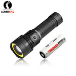 Lumintop W2 LED Spotlight Flashlight with COB Red & White Light 26800 Battery