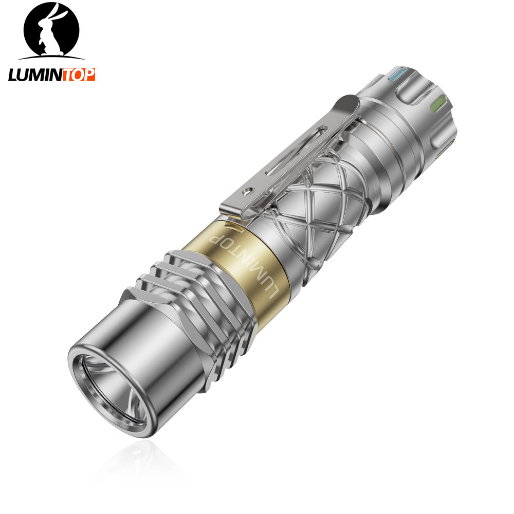 Lumintop Lumintop Ring King 1000lm Aluminum EDC Flashlight 180 Meters 14500 Battery Mini Size Strong Light EDC LED Keychain Flashlight Mini Torch Surv
