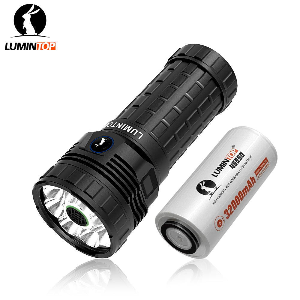 Lumintop Mach 6.0 - 30000LM Long-Range Outdoor Flashlight with Active Fan-Cooling