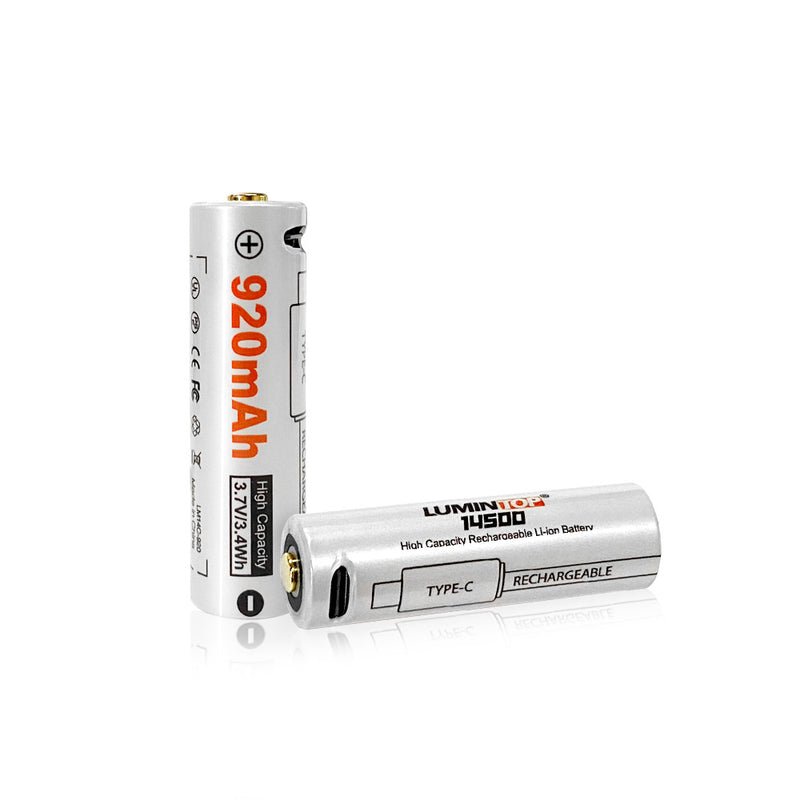 14500 Type-C Rechargeable Battery 920mAh
