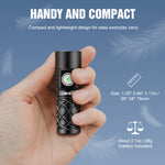 Lumintop W3 Mini LEP Flashlight – 700m White Laser with Flood & Red Light