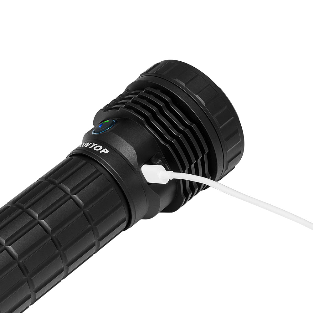 Light Mach Lumintop Mach 3.0 50000 Lumens LED Flashlight Fan-Cooling TYPE-C flash ...