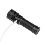 Lumintop W2 LED Spotlight Flashlight with COB Red & White Light 26800 Battery