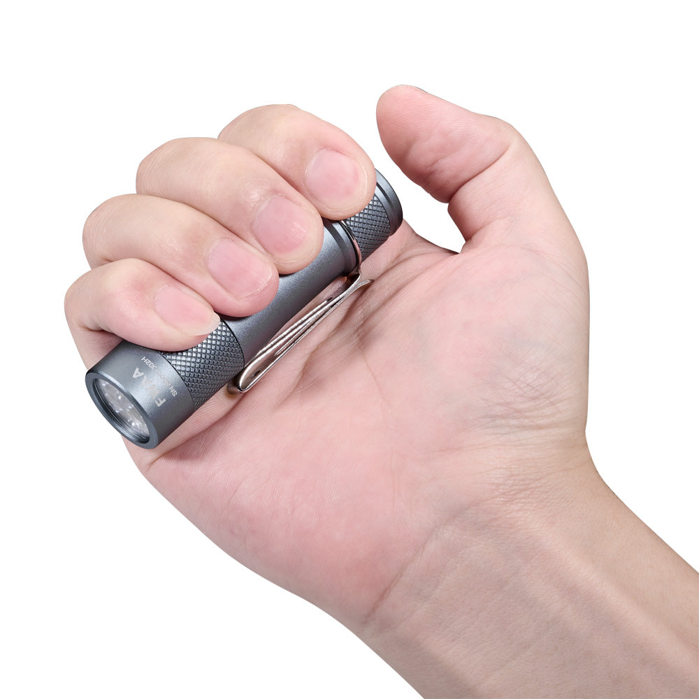 Lumintop FWAA Hand Grip EDC Use – Triple LED, Gray, Andúril 2 UI Flashlight