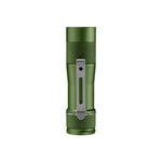 Lumintop FWAA Army Green EDC Flashlight – Dual-Position SS Clip, Knurled Grip, Compact AA