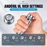 Lumintop FW3A electronic tail switch with Andúril UI, featuring smooth and stepped ramping, momentary mode, Muggle mode and lockout.