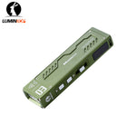 Lumintop MoonBox 3.0 army green OD green multi-function EDC flashlight white light red green laser UV RGB 1200 lumens white background