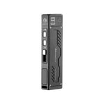 umintop MoonBox 3.0 black titanium front view standing dual buttons USB-C port MoonBox logo serial number laser warning white background