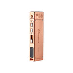 Lumintop MoonBox 3.0 copper EDC flashlight side view with laser warning label