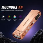 Lumintop MoonBox 3.0 copper multi-function EDC flashlight white light dual laser RGB UV side work light all-in-one