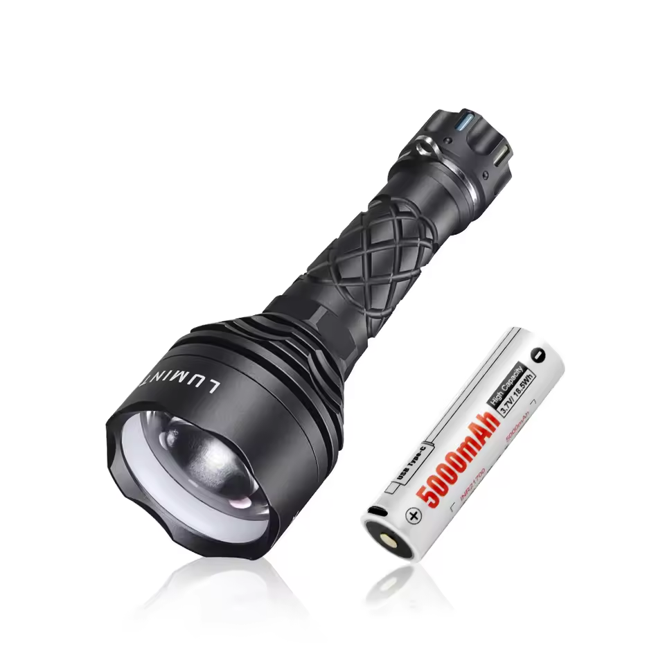 best long range rechargeable flashlight 2026 Wuben X1Pro 12300 Lumens EDC with Power Bank yard beamover half a mile of visibility Fenix PD36R Pro 2800 Lumen