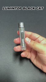 Lumintop Black Cat 400lm EDC Flashlight | 4-in-1 UV RGB Warm White Keychain Light