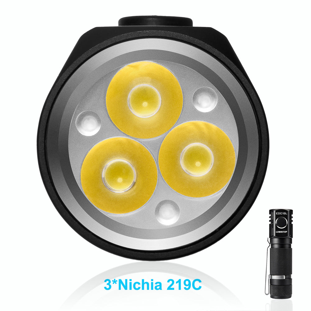 Lumintop®  EDC18L 2800 Lumens Triple LED Flashlight