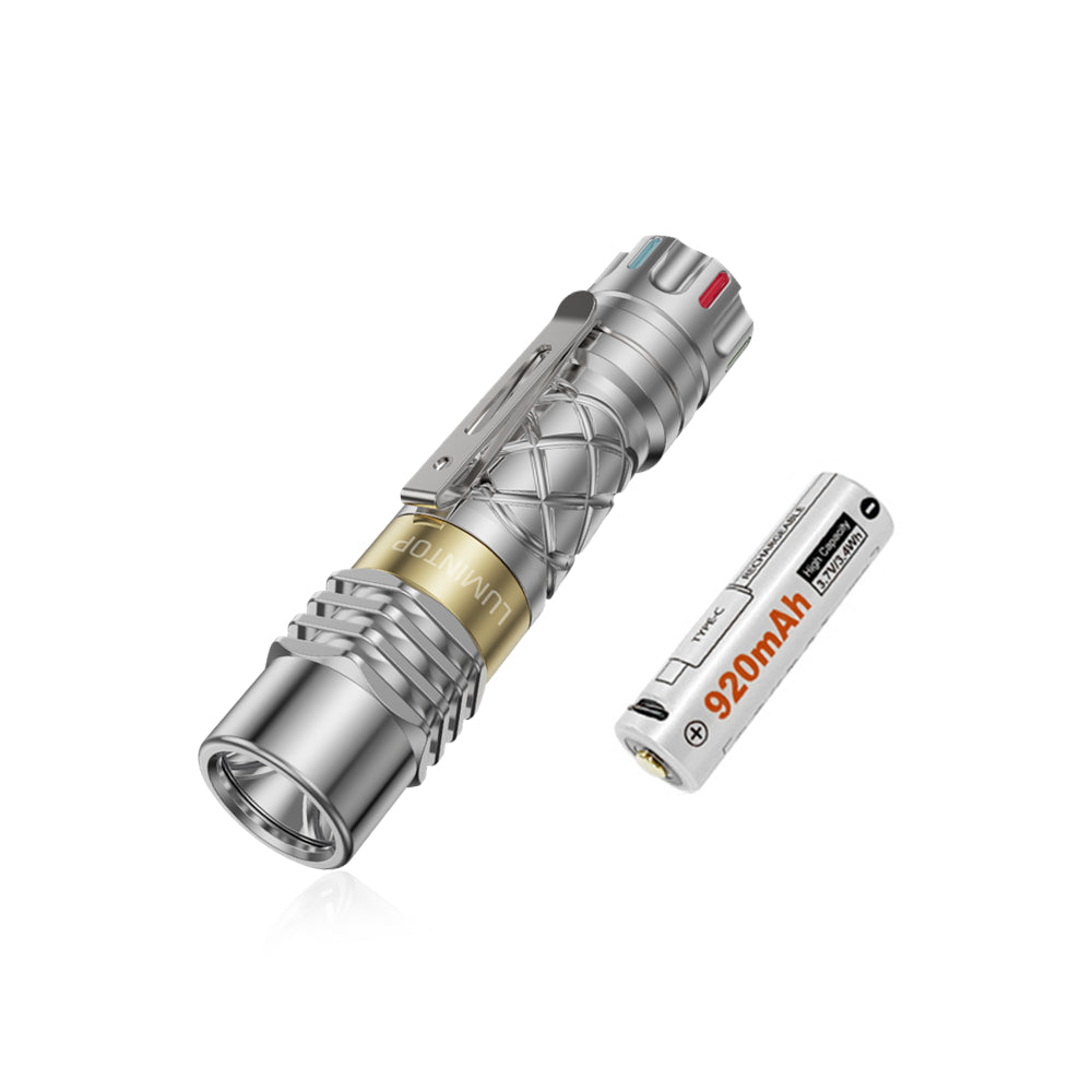 Lumintop Lumintop Ring King 1000lm Aluminum EDC Flashlight 180 Meters 14500 Battery Mini Size Strong Light EDC LED Keychain Flashlight Mini Torch Surv