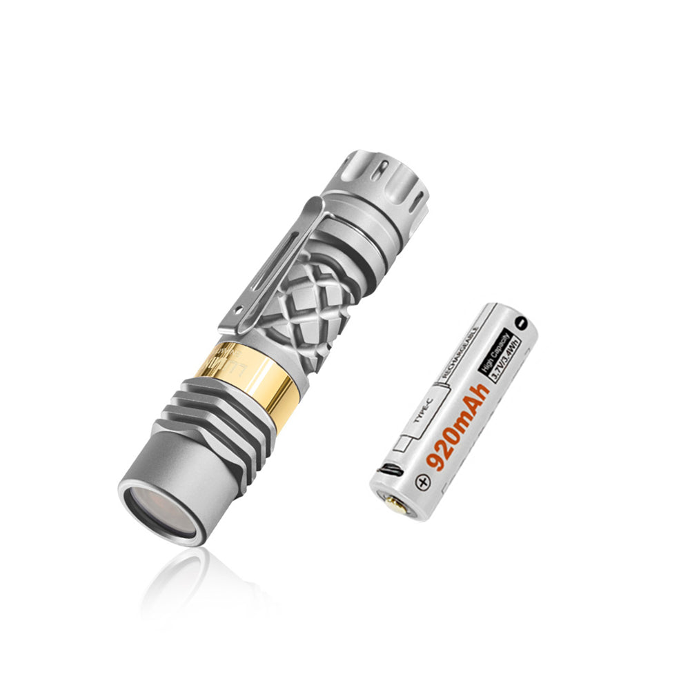 Lumintop® ANT MAN Titanium 300 Lumens Flashlight with battery