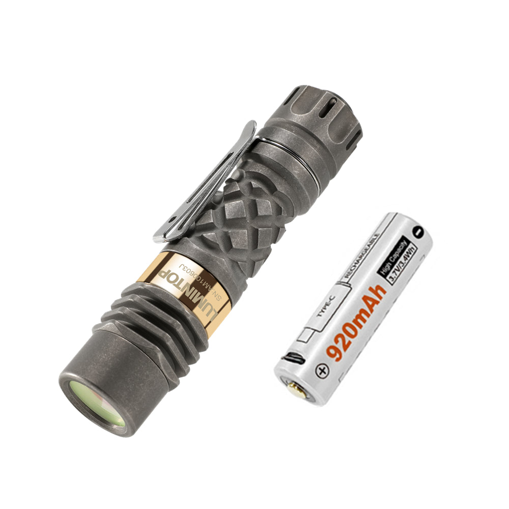 Lumintop® ANT MAN Titanium 300 Lumens Flashlight with battery
