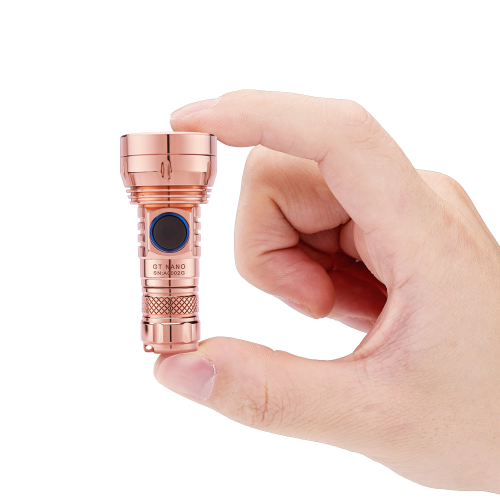 Lumintop® GT NANO Copper Rechargeable EDC Flashlight